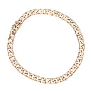 9ct Yellow Gold Curb Bracelet 8.5"