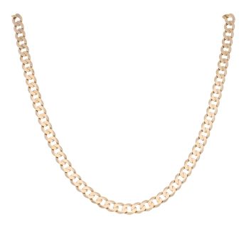 9ct Yellow Gold Curb Chain 18"