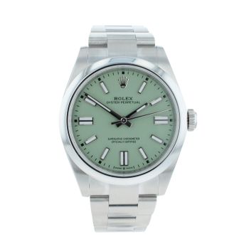 Rolex Oyster Perpetual 'Pistachio'  Pre Owned Watch Ref 134300