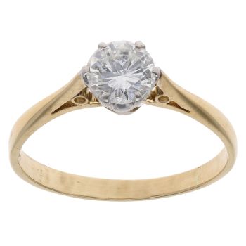 18ct Yellow Gold 0.60ct Brilliant Cut Diamond Solitaire Ring