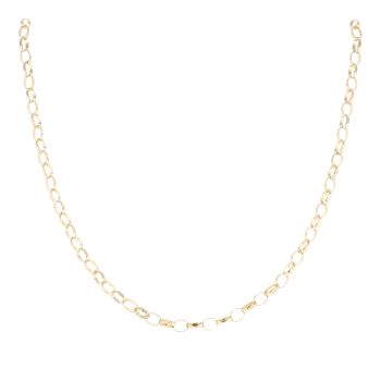 9ct Yellow Gold Belcher Chain 18"