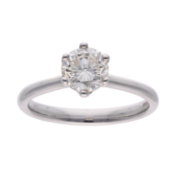 18ct White Gold Diamond Solitaire Ring