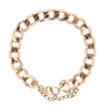 9ct Yellow Gold Curb Bracelet 9.5"