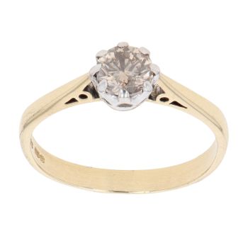 18ct Yellow Gold 0.60ct Brilliant Cut Diamond Solitaire Ring