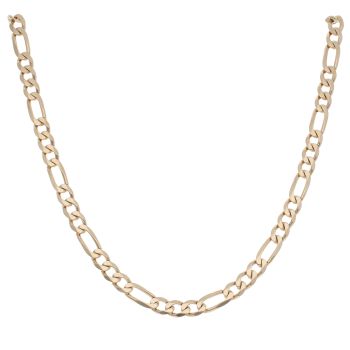 9ct Yellow Gold Figaro Chain 18"