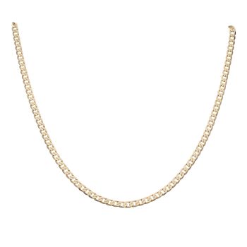 9ct Yellow Gold Curb Chain 20"