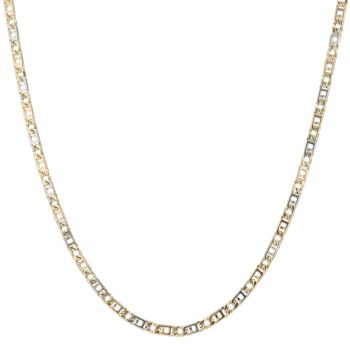 18ct Yellow And White Gold Fancy Chain 20"
