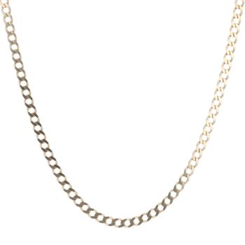 9ct Yellow Gold Curb Chain 18"