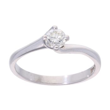 Palladium 0.25ct Diamond Solitaire Ring