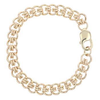 9ct Yellow Gold Spiral Bracelet 8"