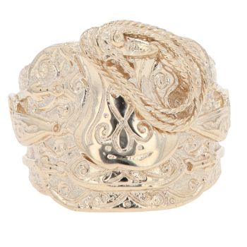 9ct Yellow Gold Saddle Ring