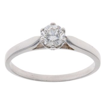 18ct White Gold 0.50ct Diamond Solitaire Ring