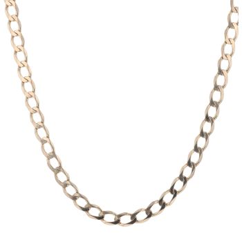 9ct Yellow Gold Curb Chain 20"