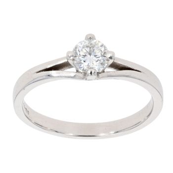 Platinum 0.40ct Diamond Solitaire Ring