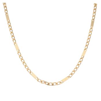 9ct Yellow Gold Bar Chain 24"