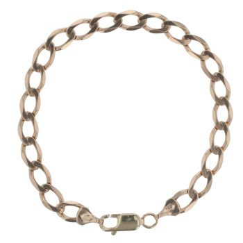 9ct Yellow Gold Curb Bracelet 7.5"