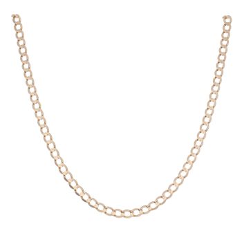 9ct Yellow Gold Curb Chain 22"