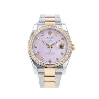 Rolex Custom Datejust Pre Owned Watch Ref 116203