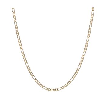 14ct Yellow Gold Figaro Anchor Chain 20"