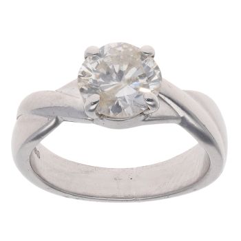 18ct White Gold 1.15ct Brilliant Cut Diamond Solitaire Ring