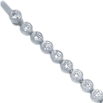 18ct White Gold 2.00ct Diamond Tennis Bracelet