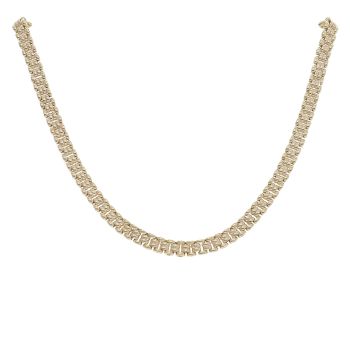 9ct Yellow Gold Gate Chain 16"