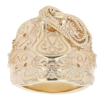 9ct Yellow Gold Saddle Ring