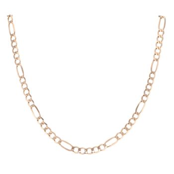 9ct Yellow Gold Figaro Chain 18"