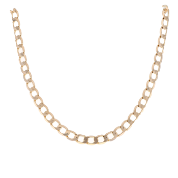 9ct Yellow Gold Curb Chain 20"