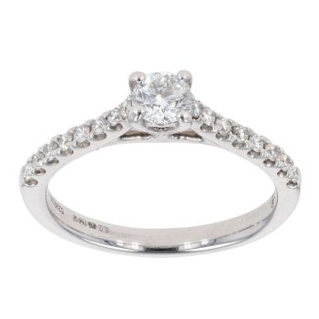 18ct White Gold 0.51ct Diamond Solitaire Ring