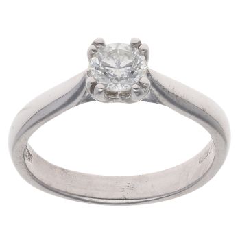 18ct White Gold 0.33ct Brilliant Cut Diamond Solitaire Ring