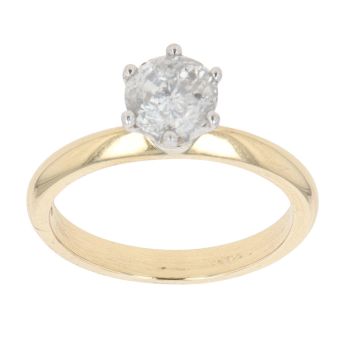 18ct Yellow Gold 1.16ct Brilliant Cut Diamond Solitaire Ring
