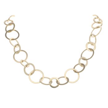 9ct Yellow Gold Circle Chain 20"