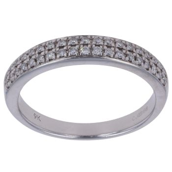 9ct White Gold 0.20ct Brilliant Cut Diamond Ring