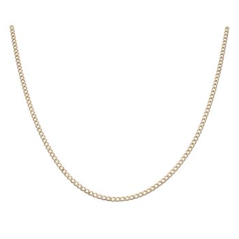 9ct Yellow Gold Curb Chain 18"