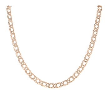 9ct Yellow Gold Double Curb Chain 18"