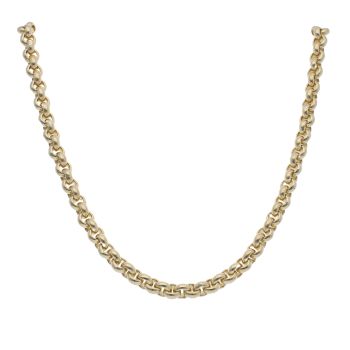 9ct Yellow Gold Belcher Chain 18"