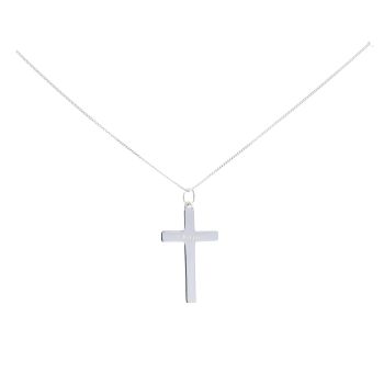 Sterling Silver Personalised Cross Necklace