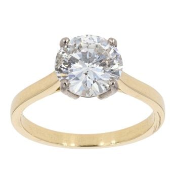 18ct Yellow Gold 2.30ct Diamond Solitaire Ring