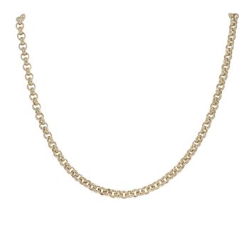 9ct Yellow Gold Belcher Chain 22"
