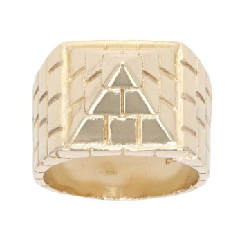 9ct Yellow Gold Pyramid Ring
