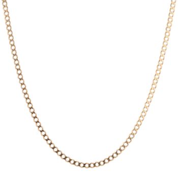 9ct Yellow Gold Curb Chain 20"