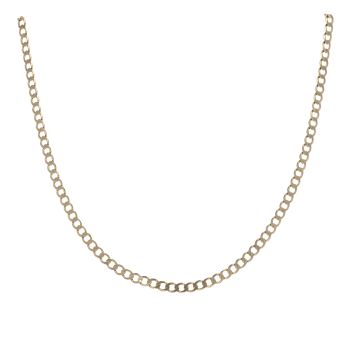 9ct Yellow Gold Curb Chain 18"