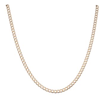 9ct Yellow Gold Curb Chain 18"