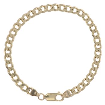 9ct Yellow Gold Curb Bracelet 7"