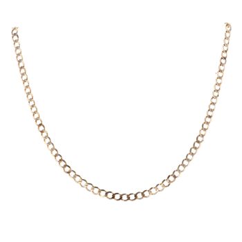 9ct Yellow Gold Curb Chain 18"