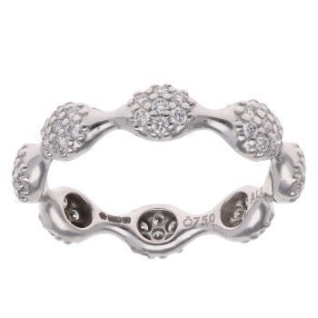 Pandora 18ct White Gold 0.40ct Brilliant Cut Diamond Fancy Ring