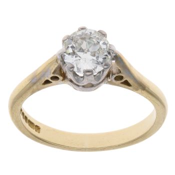 18ct Yellow Gold 0.65ct Brilliant Cut Diamond Solitaire Ring