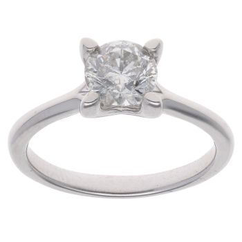 Platinum 1.00ct Brilliant Cut Diamond Solitaire Ring