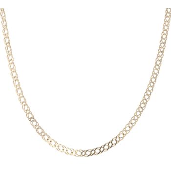 9ct Yellow Gold Double Curb Chain 20"